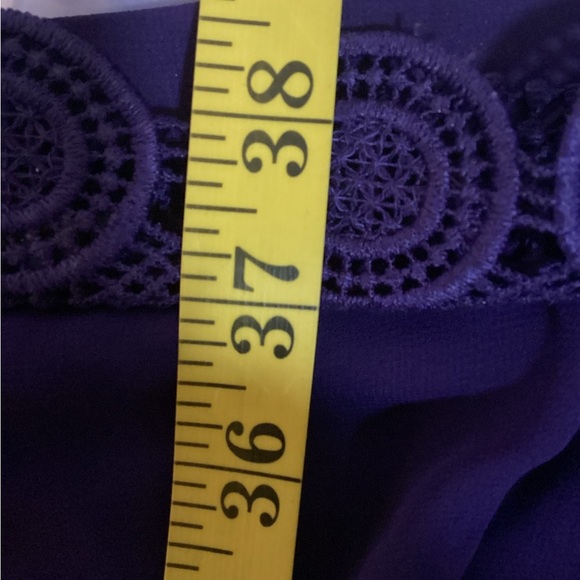 City Chic Deep Purple Ruffle Robe Plus Size 18 (1X) - Picture 9 of 9